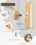 Dimmable Battery Operated Wooden Wall Sconces