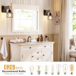 Dimmable Wall Sconces - Set of Two