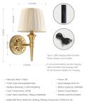 Cordless Wall Sconces Set of 2 – Gold