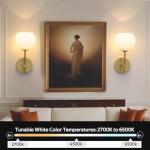 Wireless RGB Wall Sconces with Remote - Set of Two