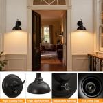 Dimmable Gooseneck Wall Sconces - Set of Two