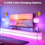 Wireless RGB Wall Sconces with Remote - Set of Two