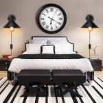 AEOREAL Black Plug-In Wall Sconce Light Fixture