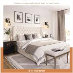 Lomoky Vintage Wood Plug-in Wall Sconces, Set of 2