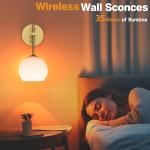 Wireless RGB Wall Sconces with Remote - Set of Two