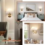 Set of 2 Wireless Pleated Shade Wall Sconces