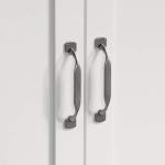 Soft White Multipurpose Bedroom Armoire with Drawers