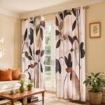 Subrtex Floral Blackout Curtains - 2 Panels