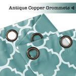 Teal Moroccan Tile Extra Wide Blackout Curtain