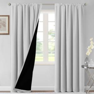 H.VERSAILTEX Thermal Insulated Blackout Curtains Set