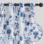 Floral Blackout Curtains - 84 Inch, 2 Panels