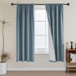 H.VERSAILTEX 100% Blackout Curtains - Set of 2