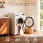 Subrtex Floral Blackout Curtains - 2 Panels