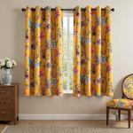 Floral Blackout Curtains, 63 Inch, Pack of 2