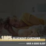 H.VERSAILTEX 100% Blackout Curtains - Set of 2