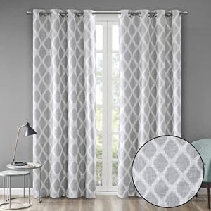 Ikat Print Blackout Curtains with Grommet Top