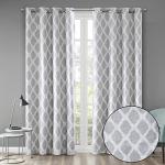 Ikat Print Blackout Curtains with Grommet Top