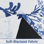 Floral Blackout Curtains - 84 Inch, 2 Panels