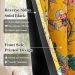 Floral Blackout Curtains, 63 Inch, Pack of 2