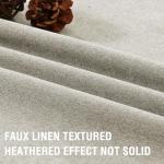 H.VERSAILTEX 100% Blackout Linen Curtains, 2 Panels