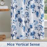 Floral Blackout Curtains - 84 Inch, 2 Panels