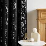 Floral Blackout Curtains, 84” Grommet Panels