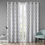 Ikat Print Blackout Curtains with Grommet Top