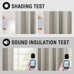 H.VERSAILTEX 100% Blackout Linen Curtains, 2 Panels