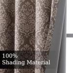 Flyfun Ombre Blackout Curtains with Damask Print