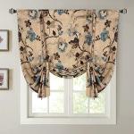 Vintage Floral Blackout Curtains Set, 2 Panels