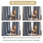 H.VERSAILTEX Stone Blue Blackout Curtain Panels, Set of 2