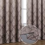 Flyfun Ombre Blackout Curtains with Damask Print