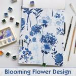 Floral Blackout Curtains - 84 Inch, 2 Panels