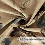 Vintage Floral Blackout Curtains Set, 2 Panels