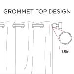 Ikat Print Blackout Curtains with Grommet Top