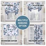 H.VERSAILTEX Blackout Floral Tie-Up Curtains