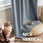 H.VERSAILTEX Stone Blue Blackout Curtain Panels, Set of 2