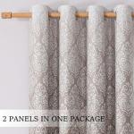 Flyfun Ombre Blackout Curtains with Damask Print