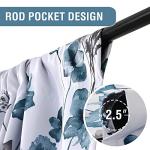 H.VERSAILTEX Blackout Floral Tie-Up Curtains