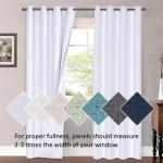 H.VERSAILTEX 84" Blackout Curtain Panels - 2 Pack