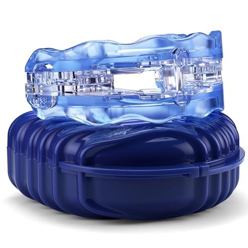 SilentZPro (BlueTech)– USA Designed & FDA-Cleared Anti Snoring Mouthguard – Fully Adjustable Anti Snore Mouthpiece with Patented Design for a Silent Night`s Sleep, Medium