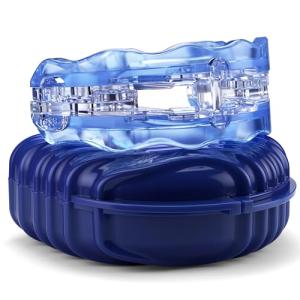 SilentZPro (BlueTech)– USA Designed & FDA-Cleared Anti Snoring Mouthguard – Fully Adjustable Anti Snore Mouthpiece with Patented Design for a Silent Night`s Sleep, Medium