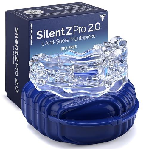 Itus Mouthguardz: SilentZPro 2.0 - USA Designed & FDA-Cleared Anti Snore Mouthpiece - Fully Adjustable Anti Snore Mouth Guard - Professional Patented Anti Snore Device, Large