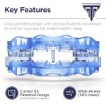 SilentZPro (BlueTech)– USA Designed & FDA-Cleared Anti Snoring Mouthguard – Fully Adjustable Anti Snore Mouthpiece with Patented Design for a Silent Night`s Sleep, Medium