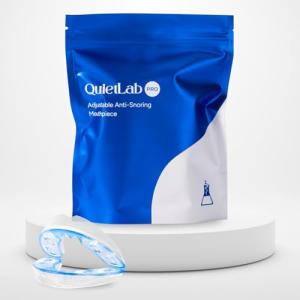 QuietLab Pro Anti-Snoring Mouthpiece - Adjustable Snoring Mouth Guard, Orthodontist Designed, No Boiling Required - BPA-Free Medical Grade - Designed for Nighttime Snoring Control