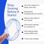 QuietLab Pro Anti-Snoring Mouthpiece - Adjustable Snoring Mouth Guard, Orthodontist Designed, No Boiling Required - BPA-Free Medical Grade - Designed for Nighttime Snoring Control