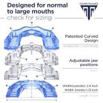 SilentZPro (BlueTech)– USA Designed & FDA-Cleared Anti Snoring Mouthguard – Fully Adjustable Anti Snore Mouthpiece with Patented Design for a Silent Night`s Sleep, Medium