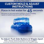 SilentZPro (BlueTech)– USA Designed & FDA-Cleared Anti Snoring Mouthguard – Fully Adjustable Anti Snore Mouthpiece with Patented Design for a Silent Night`s Sleep, Medium