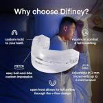 Difiney Advanced Anti Snoring Device 4.0: FDA-Cleared Snoring Solution – Adjustable Snore Stopper Mouth Guard for Men & Women – Anti Snoring Mouthpiece to Improve Sleep – Reusable Night Use