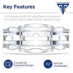 SilentZzz – USA-Designed & FDA-Cleared All EVA Anti Snoring Mouthguards (1+1 Backup) – Adjustable Anti Snore Mouthpieces with Patented Design for a Silent Night`s Sleep, Large Size
